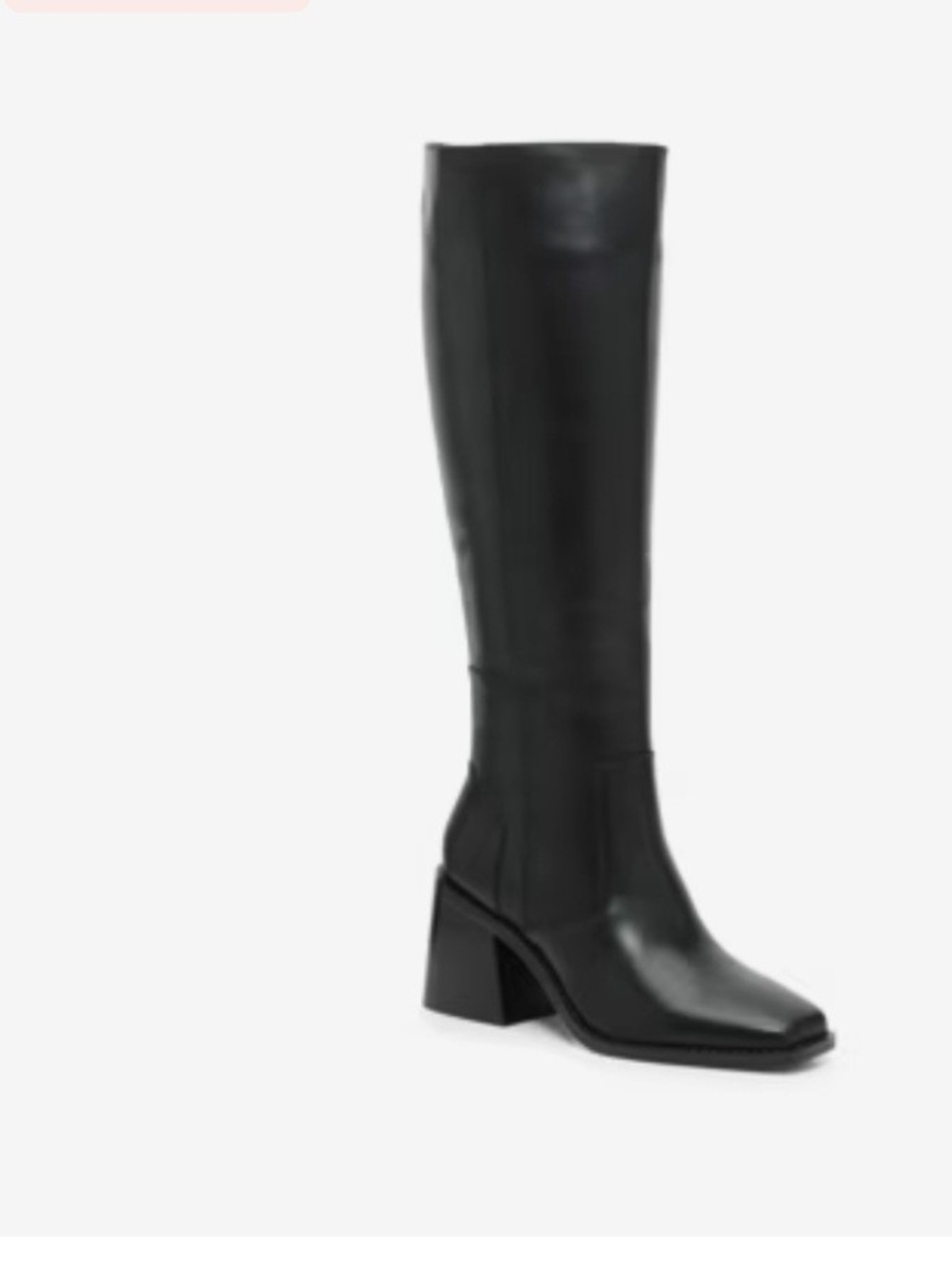 Vince Camuto Seshon Black Knee-High Block Heel Boots